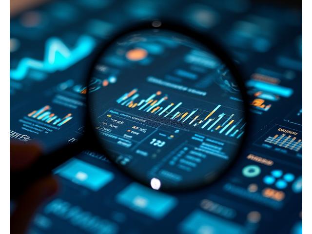 Loupe sur des documents financiers avec des icônes de contrats, symbolisant la due diligence.